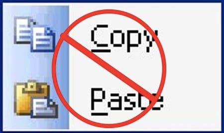 don't copy paste