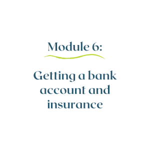 Module 6 – Started trading – getting a bank account and insurance