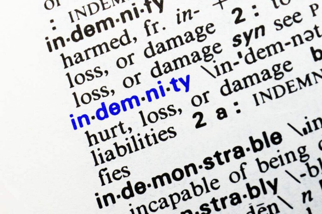 What are indemnities in a contract